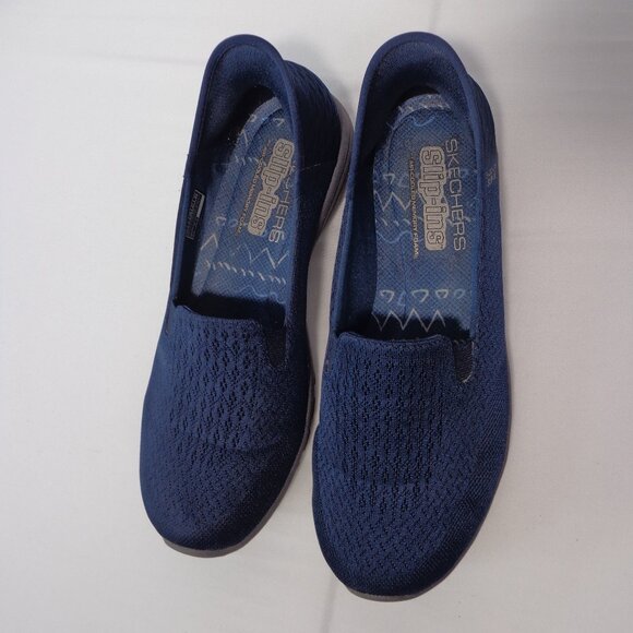 Skechers Slip Ins Reggae Fest 2.0 Guiding Light Women Size 10 Navy Shoes 158698 - Picture 2 of 6